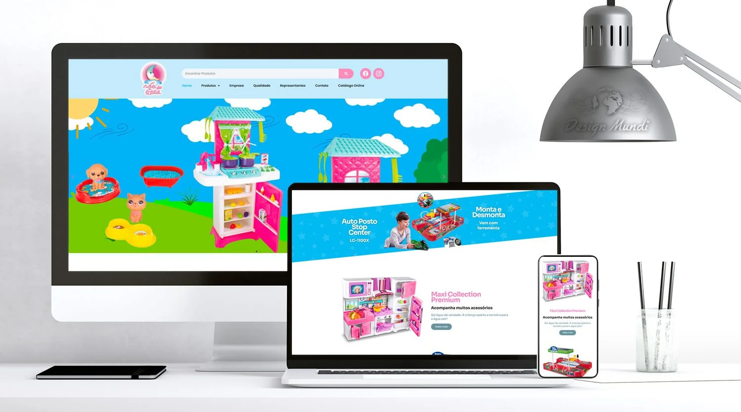 Loja virtual para brinquedos Lua de Cristal