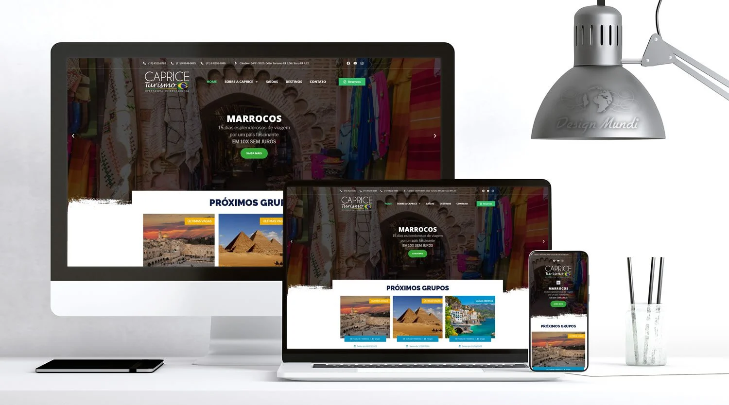 Site para agência de viagens