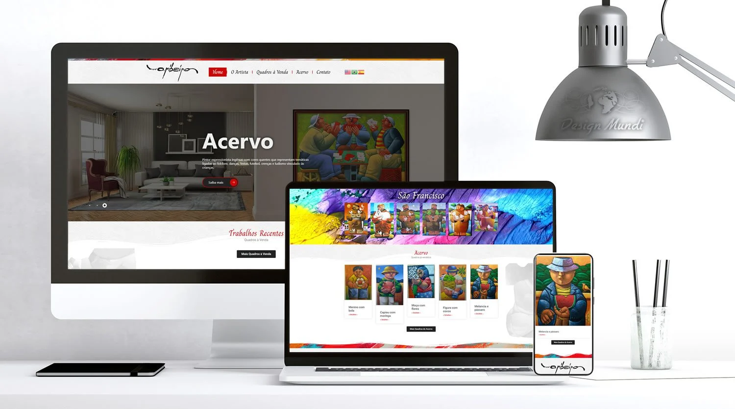 Site para Artista Plástico em Jundiaí