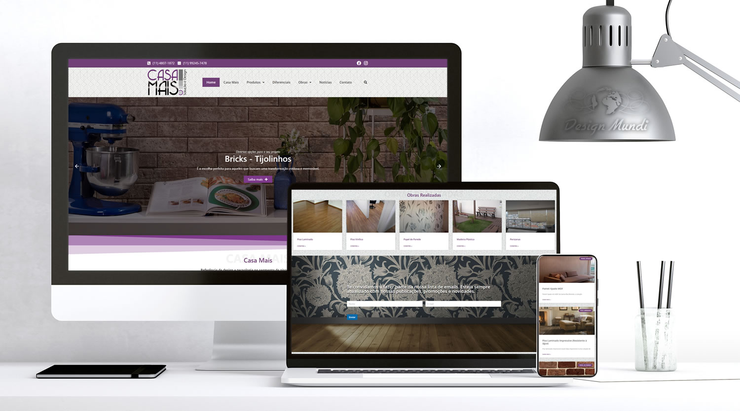 Site para Design Residencial