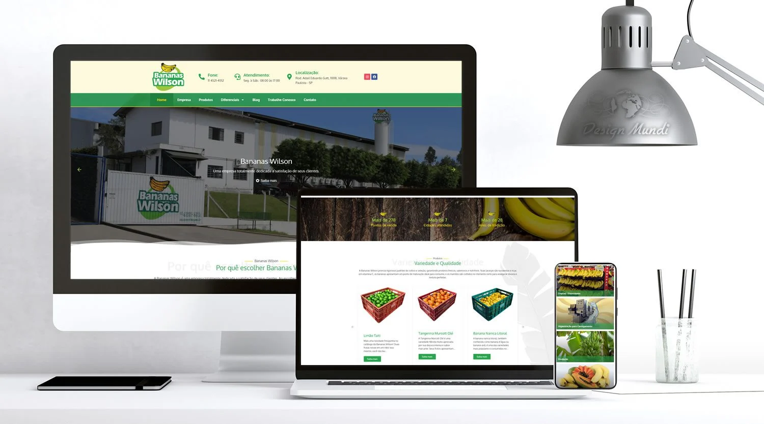 Site para Distribuidora de Frutas