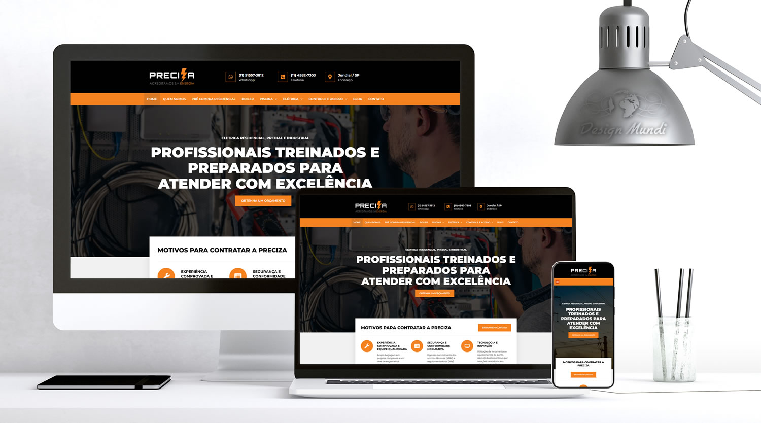 Site para Empresa de Manutenção Elétrica