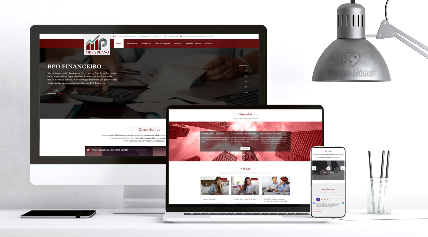 Site para Escritório de Contabilidade em Jundiaí