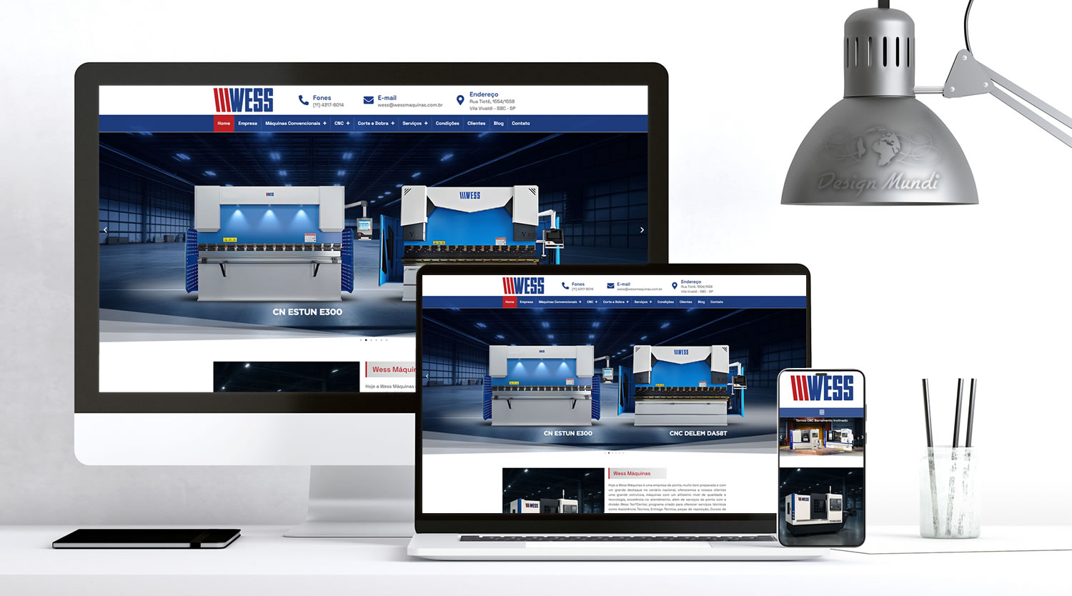 Site para Indústria em São Paulo - Wess Máquinas