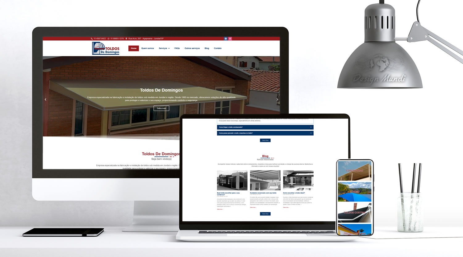 Site para Instalação de Toldos