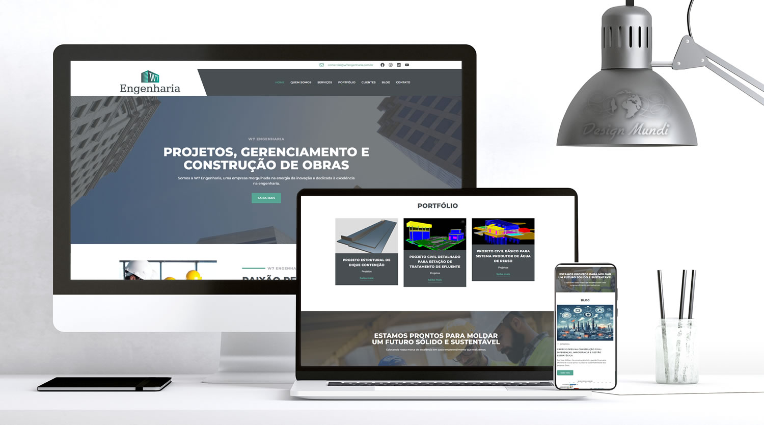 Site para engenharia civil