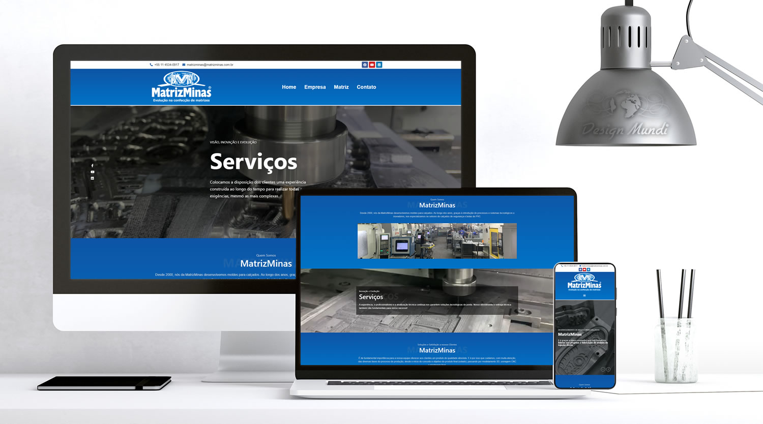 Site para fabricante de moldes