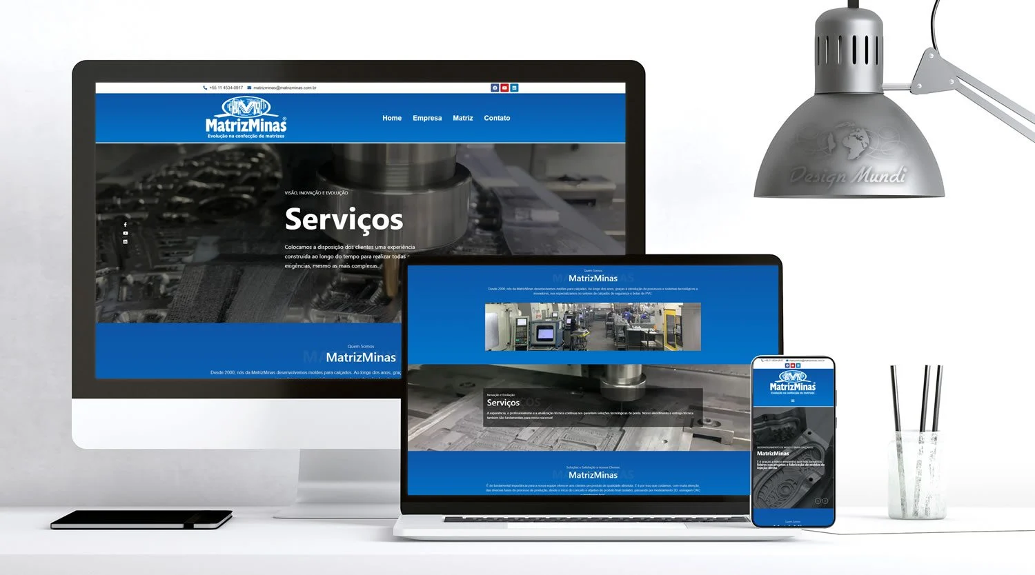 Site para fabricante de moldes