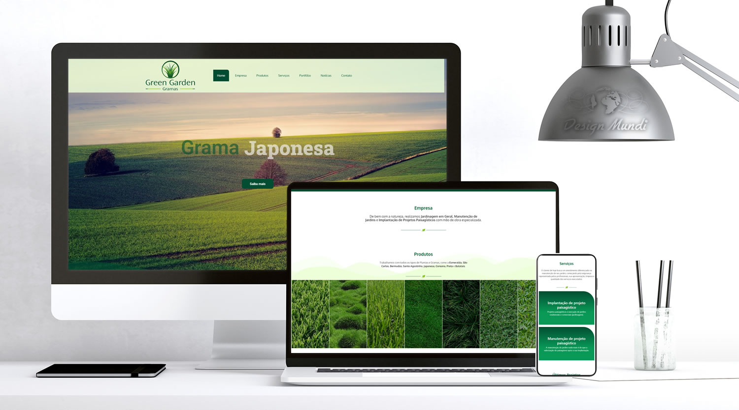 Site para produtores de Grama