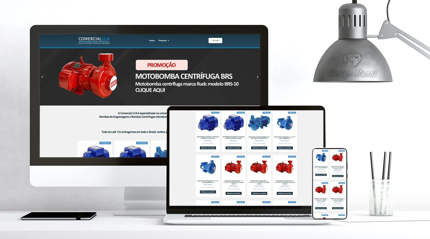 Loja virtual de bombas industriais LCA