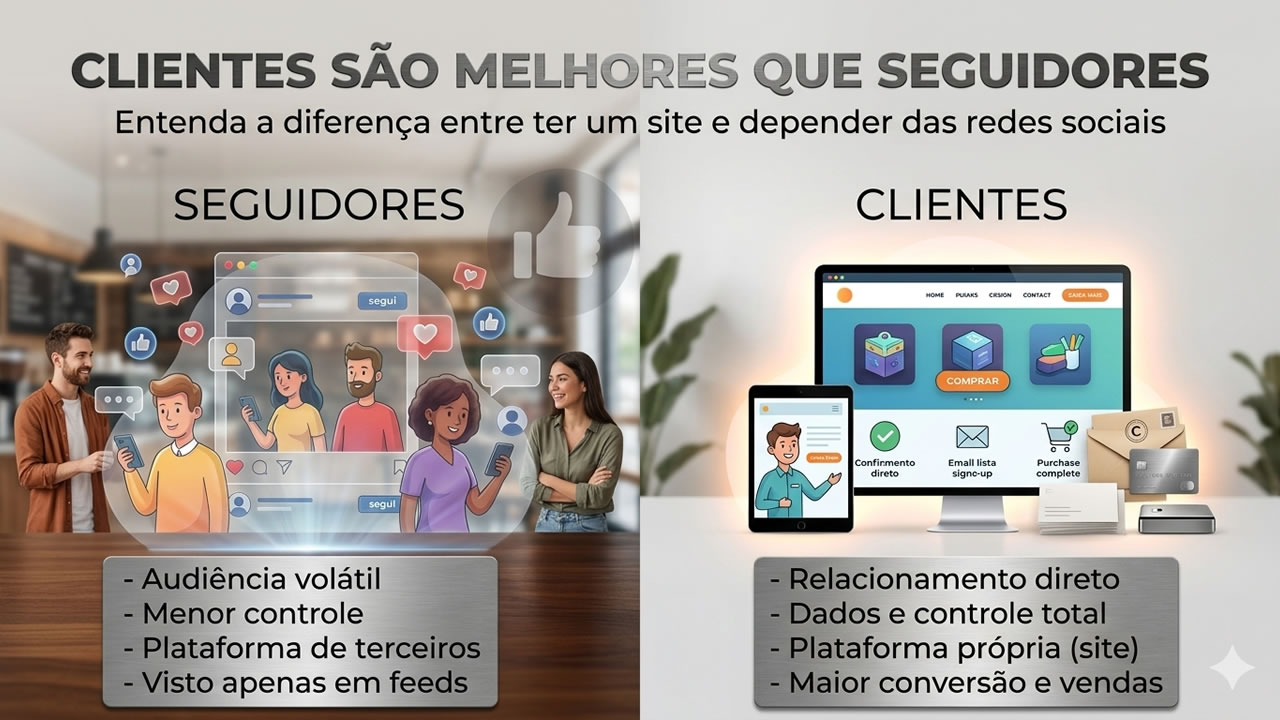 Clientes são melhores que seguidores