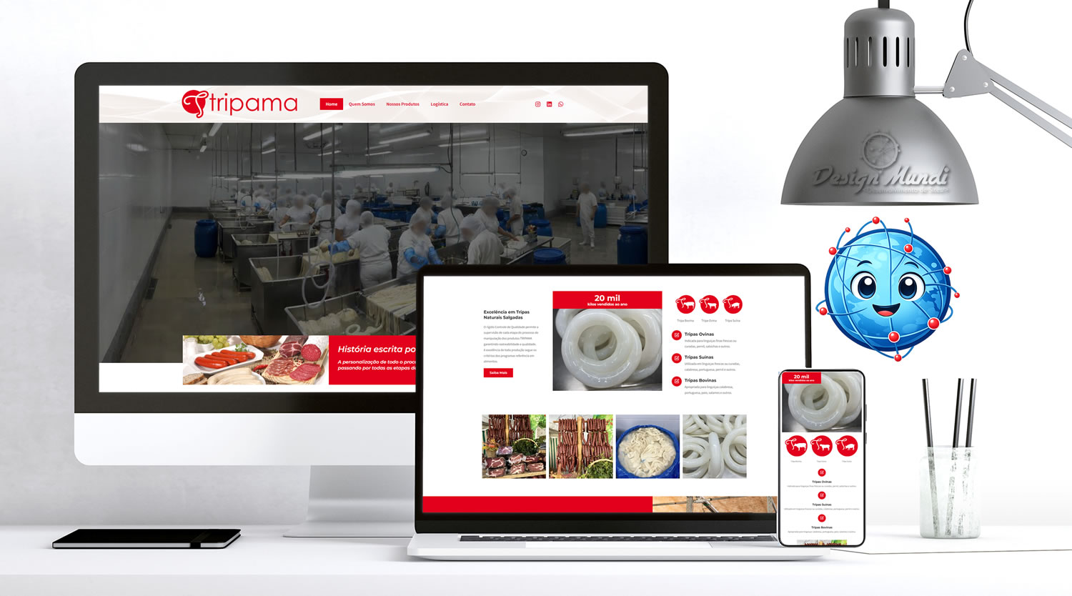 Site para indústrias alimentícias