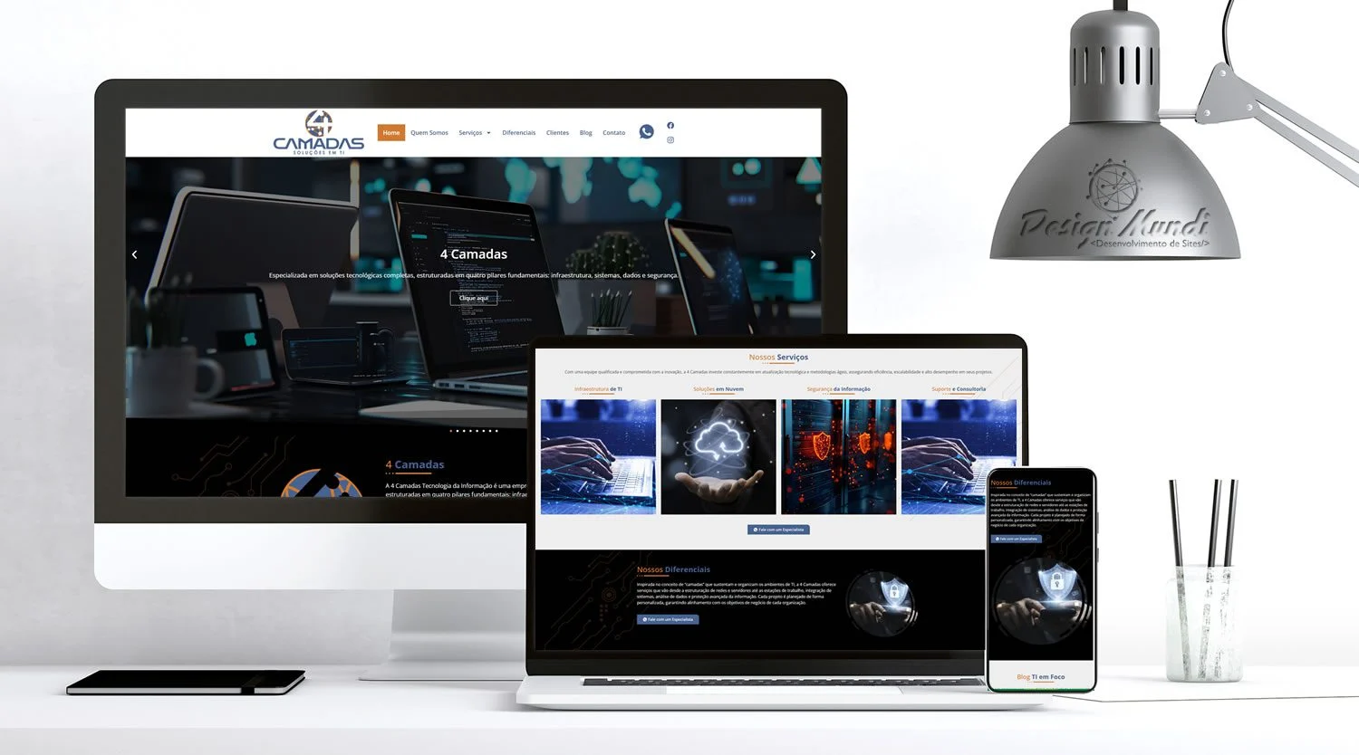 Site para empresas de tecnologia - 4Camadas