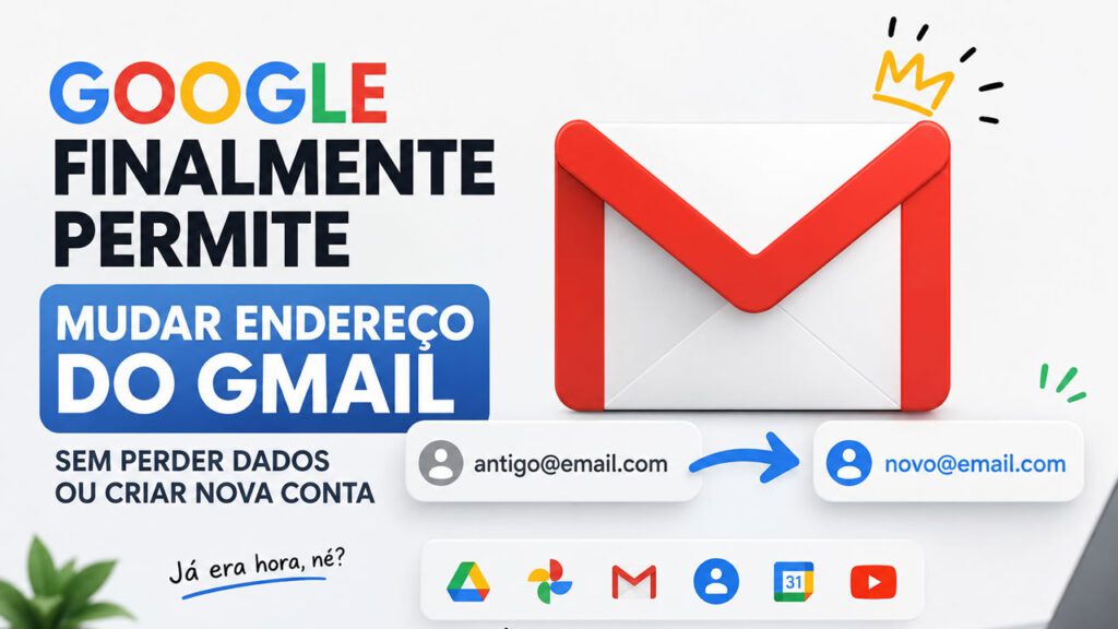 Google finalmente deixa você trocar o endereço do Gmail