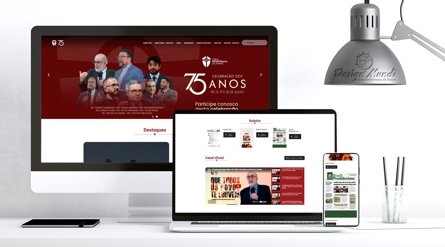 Site para Igrejas
